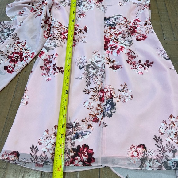 Michael Costello X Revolve Carter Pink Floral One Shoulder Dress medium Feminine - Picture 12 of 13